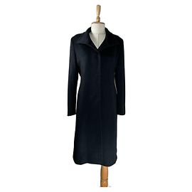 Abrigo negro Loro Piana x Cinzia Rocca de lana y angora