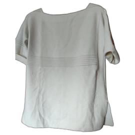 Maglione Hermès Malha Bianco Seta Cotone Lana