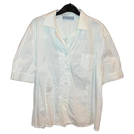 Chemise en coton blanche Prada