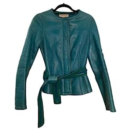 Yves Saint Laurent Veste Perfecto en cuir réversible