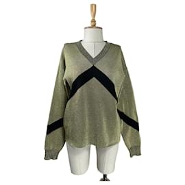 & Other Stories Pullover Schwarz Gold