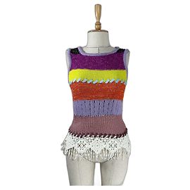 Christian Lacroix Bazar Stricktanktop mehrfarbig