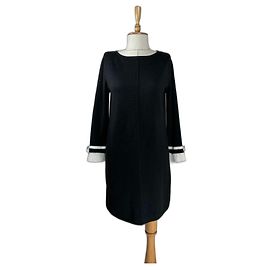 Autre Marque Vestido negro Maria Bellentani de lana y acrílico XL