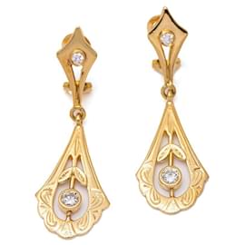 Orecchini stile vintage in oro giallo - Autre Marque