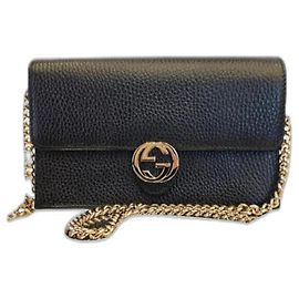 Borsa Gucci in pelle nera