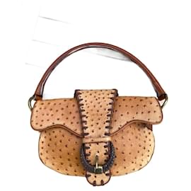 Borsa Just Cavalli Arancione in Pelle di Struzzo