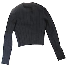 Alaïa kurzer Pullover schwarz