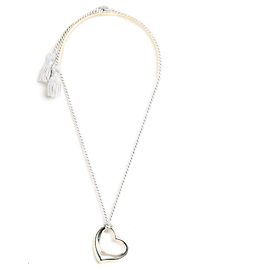 Tiffany & Co Offener Herz-Silberanhänger GM von Elsa Peretti