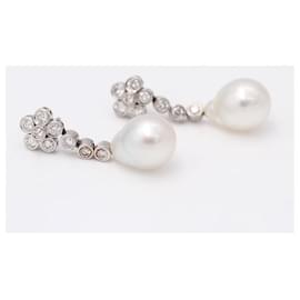 Orecchini con Perla Australiana e Diamanti - Autre Marque