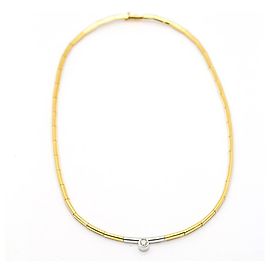 Autre Marque Collana in oro bicolore con diamante