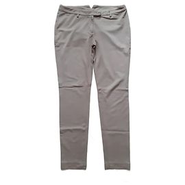 Pantalón pitillo Moncler beige de algodón