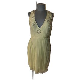 Christian Dior Robe, Lackfarben Cocktail-Chiffon