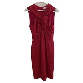 Vestido Christian Dior Fucsia de Seda