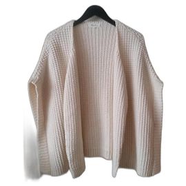 Autre Marque Marie Sixtine Cape Weste Ecru Baumwolle