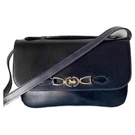 Borsa a mano Céline Horse Carriage in pelle nera
