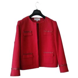 Autre Marque Un Jour Ailleurs Jacke aus roter Baumwolle Größe 40
