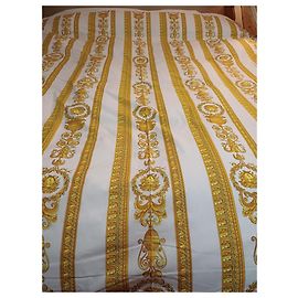 Gianni Versace Baroque King Size Bedding Set White Cotton