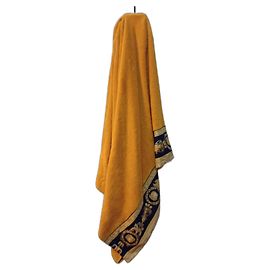 Gianni Versace Barocco Cotton Body Towel Yellow