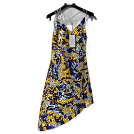 Autre Marque Osman Pailletten Kleid asymmetrisch Multicolour