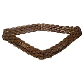 Chanel Gürtel Camel Leder und Goldfarbenes Metall