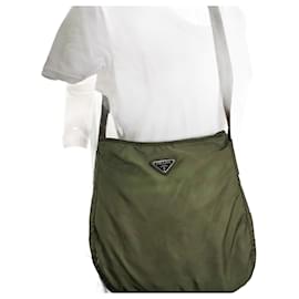 Borsa a tracolla Prada Nylon Verde