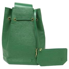 VINTAGE LOUIS VUITTON SEAU RUCKSACK IN GRÜNER RUCKSACKTASCHE AUS EPI-LEDER