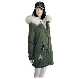 Autre Marque Parka NOEMIE KENT Perfect Girls Caqui y Blanco