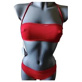 Bañador La Perla rojo con tul