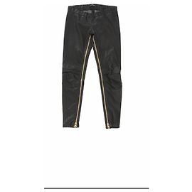 Leggings Balmain de piel de cordero