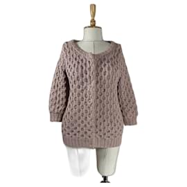Cos Strickjacke Rosa Baumwolle