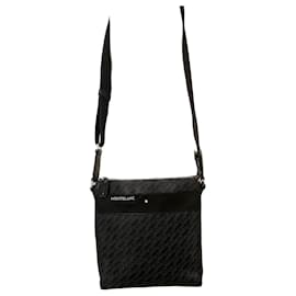 Borsa a tracolla Montblanc Blu Navy Pelle e Tela