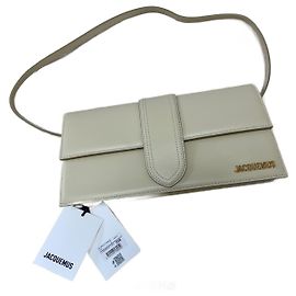 Borsa Jacquemus Le Bambino Long Beige in Pelle