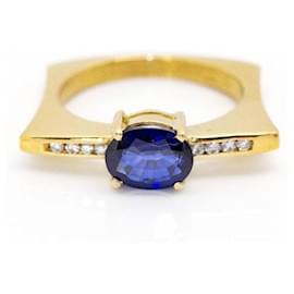 KLASH-Ring aus Gold, Saphir und Diamanten. - Autre Marque
