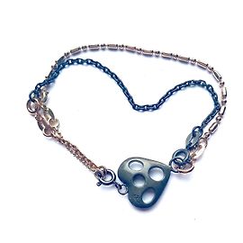 Bracciale Christian Lacroix in argento con pendente a cuore