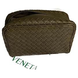 Astuccio Bottega Veneta in pelle intrecciata Bronzo