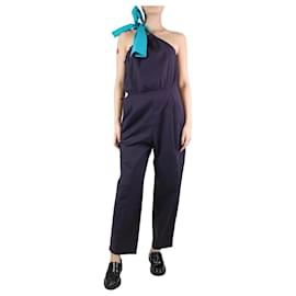 Msgm Lila One-Shoulder-Overall – Größe UK 14