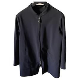 Schwarze M+F-Girbaud-Jacke mit Reißverschluss, T-Stehkragen. 40 - vintage - Marithé et François Girbaud