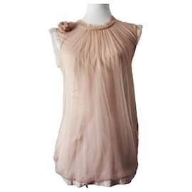 Camisa Lanvin Rosa de Lyocell con Apliques de Rosa