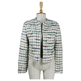 Giacca Iro Miora in Tweed Multicolore Ecru