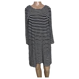 Vestido de algodón a rayas J.Crew Blanco Azul