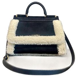 Dolce & Gabbana Borsa Sicily in camoscio nero