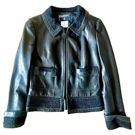 Chanel Lederanzugjacke
