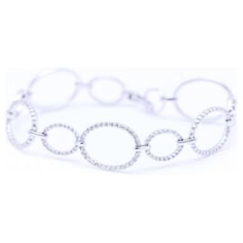 Autre Marque Bracciale in Oro Bianco e Diamanti.