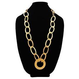 Collar DJ DOLCE & GABBANA “Whisp”0816 círculos alargados dorados