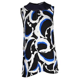 Top sin mangas estampado Marni en viscosa multicolor