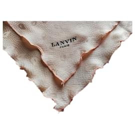Pañuelo Lanvin de seda rosa estampado paisley