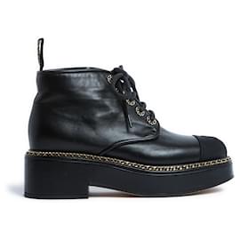 Classic Black CC e catene Scarpe Stivali EU38.5 - Chanel