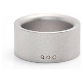 NIESSING Ring aus Stahl und Diamanten. - Autre Marque
