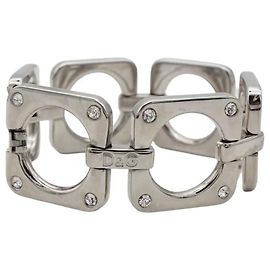 Bracciale DOLCE & GABBANA acciaio geometrico con cristalli