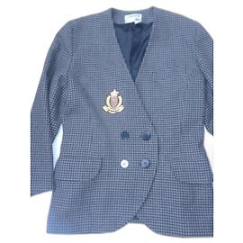 Synonym jacket by Georges rech 38 black houndstooth light gray and medium wool